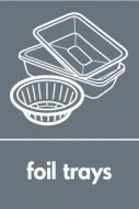Recycling Sticker - Foil Trays (WRAP Compliant)