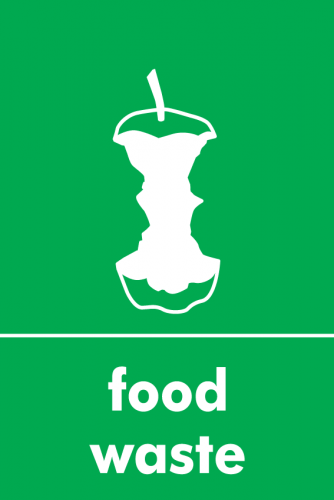 Recycling Sticker - Food Waste (WRAP Compliant)