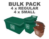 BULK PACK - Bin Numbers - 4 x Regular 4 x Small
