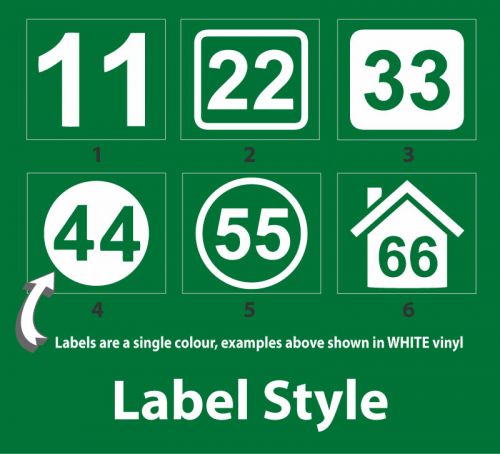 Bin Number Label - Regular