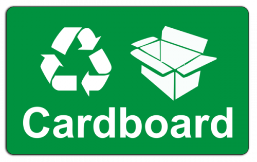 Recycling Sticker - Cardboard