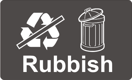 Recycling Sticker - Rubbish